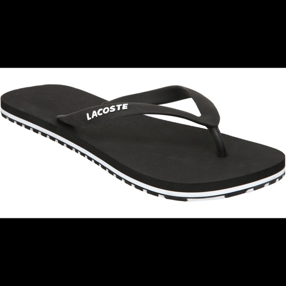 lacoste nosara flip flops